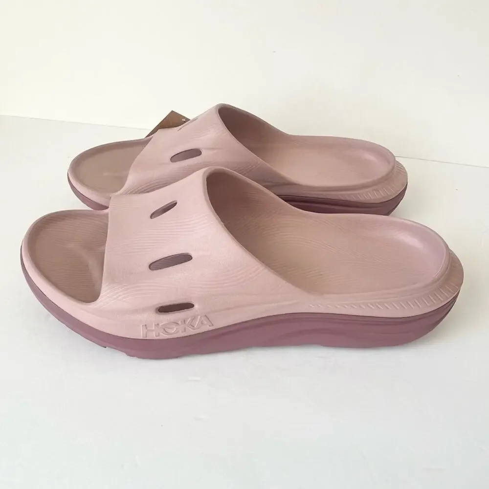 Hoka Ora recovery slide sandals mauve pink 13 NWT